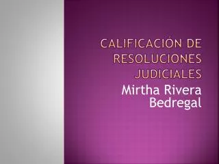calificaci n de resoluciones judiciales