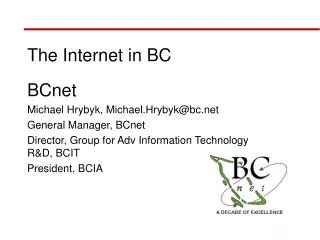The Internet in BC