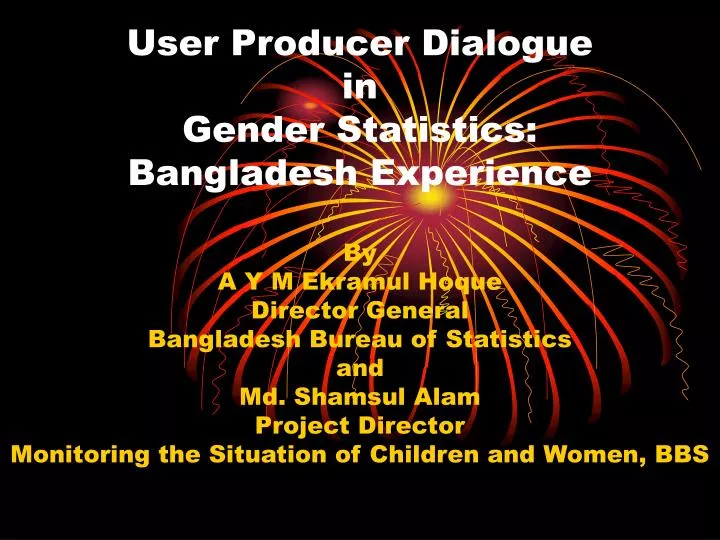 user producer dialogue in gender statistics bangladesh experience