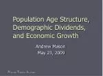 Population Age Structure, Demographic Dividends, and Economic Growth - slide 1