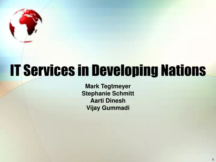 it services in developing nations