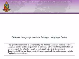 Defense Language Institute Foreign Language Center
