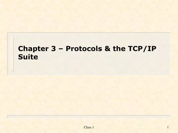 chapter 3 protocols the tcp ip suite