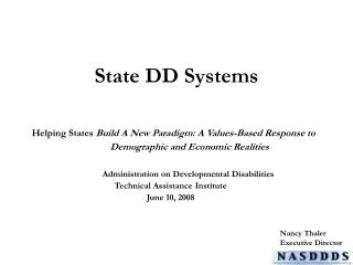 State DD Systems