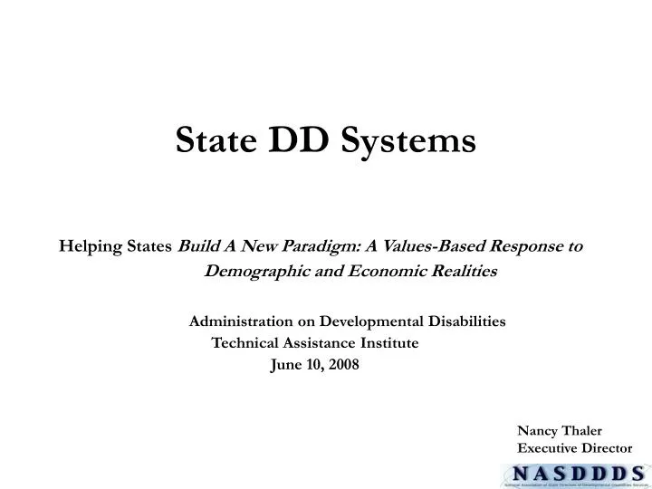 state dd systems
