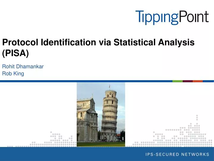 protocol identification via statistical analysis pisa