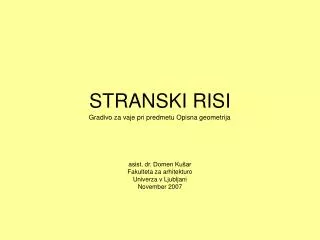 stranski risi