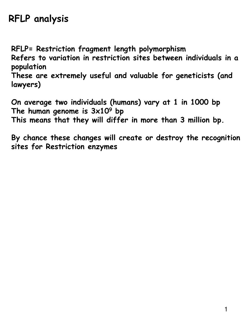 PPT - RFLP analysis PowerPoint Presentation, free download - ID:4784687