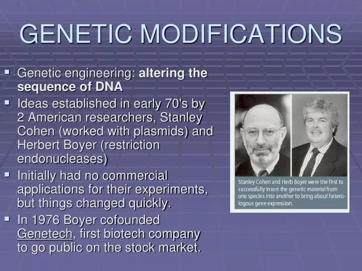 genetic modifications