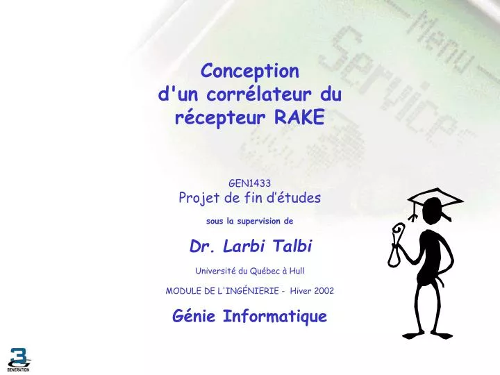 conception d un corr lateur du r cepteur rake