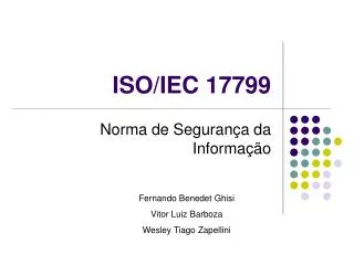 iso iec 17799