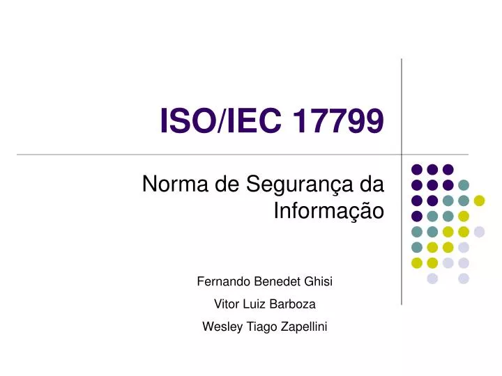 iso iec 17799