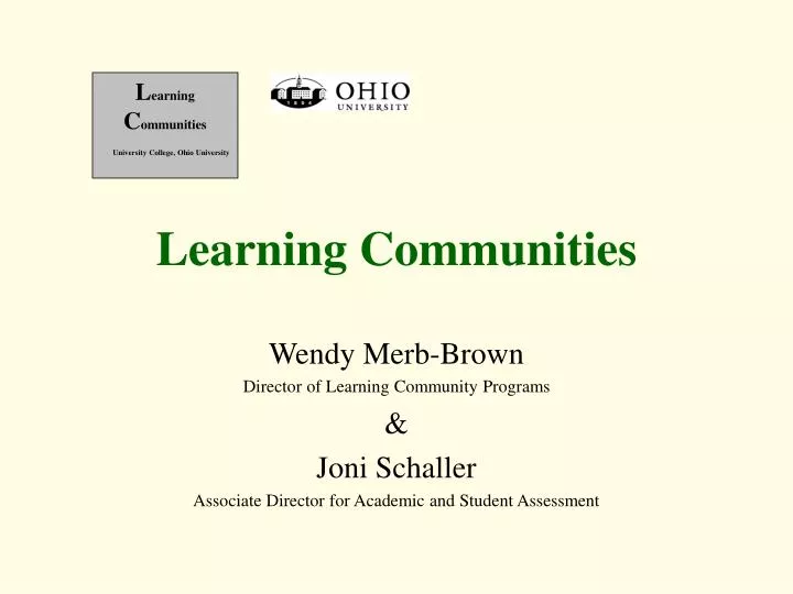 learning communities