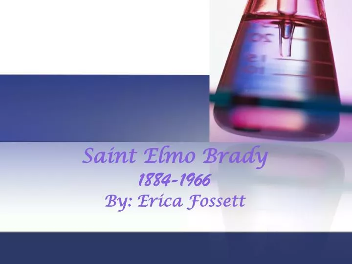 saint elmo brady 1884 1966