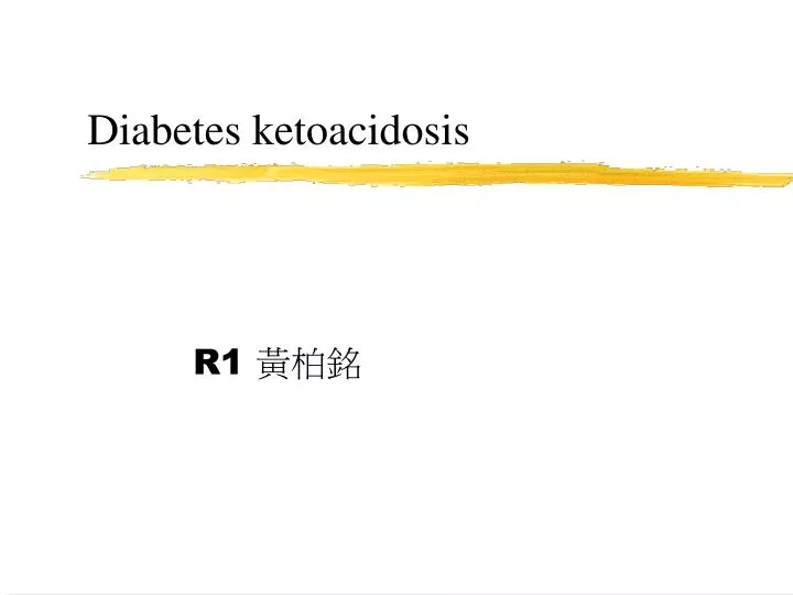 diabetes ketoacidosis