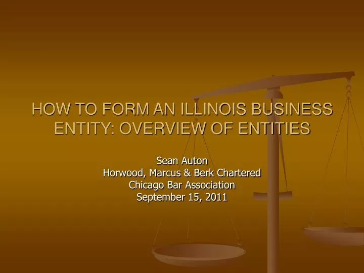how to form an illinois business entity overview of entities