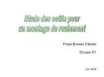 Projet Bureau d’étude Groupe D1 Juin 2002 - slide 1