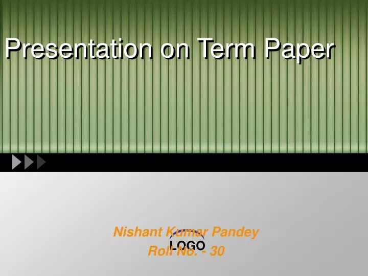 presentation on term paper