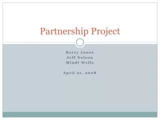 Partnership Project