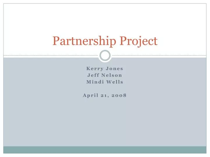 partnership project