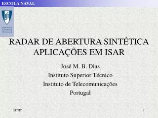 radar de abertura sint tica aplica es em isar