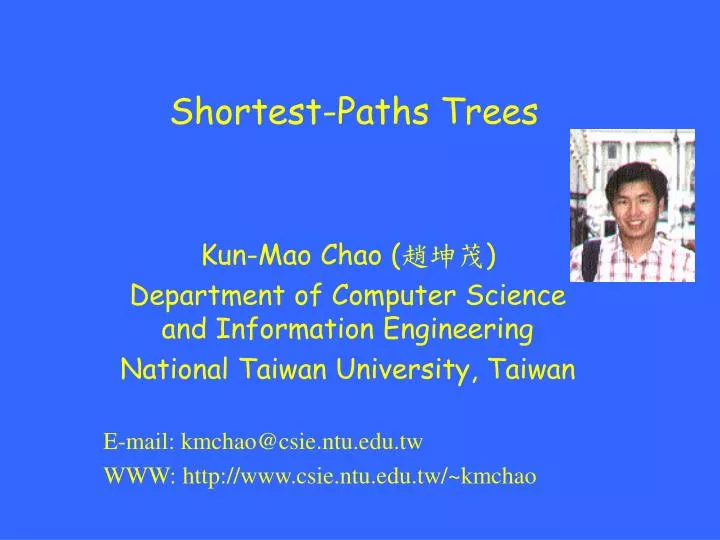 shortest paths trees