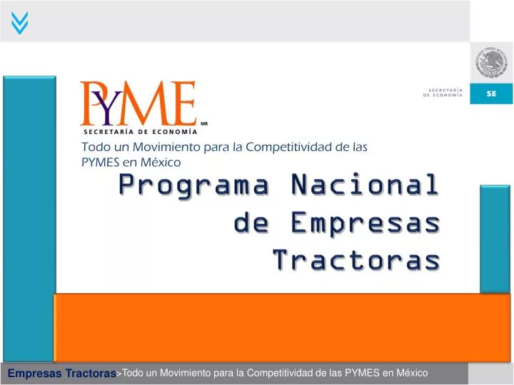 programa nacional de empresas tractoras