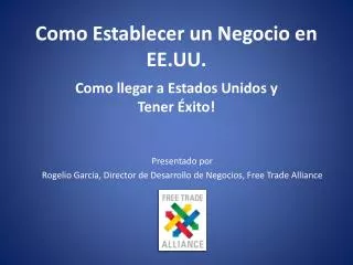 como establecer un negocio en ee uu