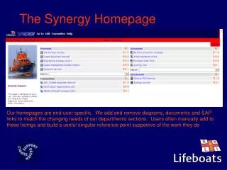 The Synergy Homepage
