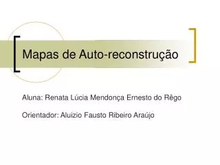mapas de auto reconstru o