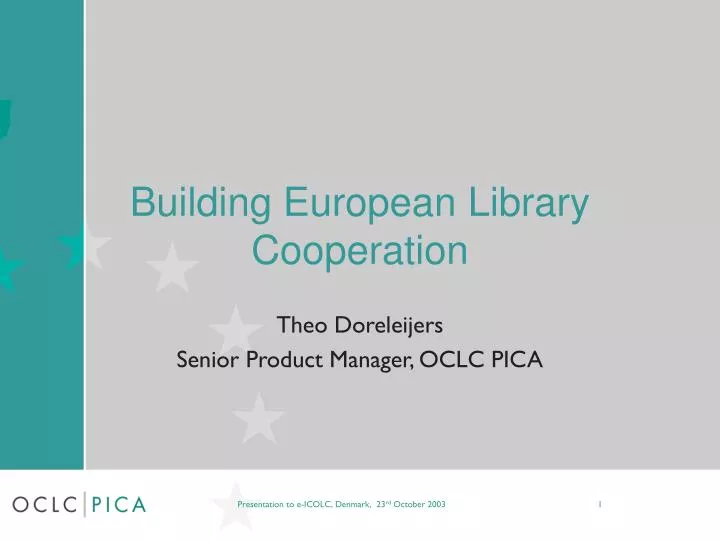 building european library cooperation