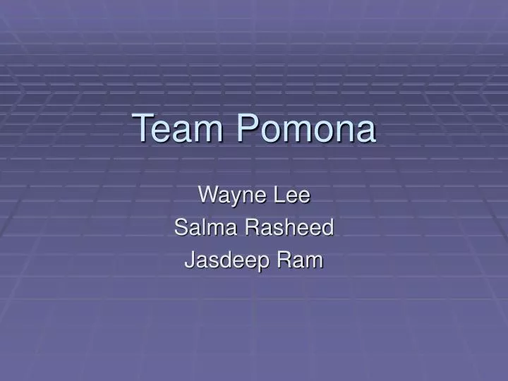 team pomona