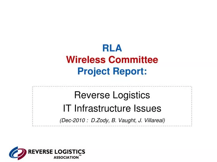 rla wireless committee project report