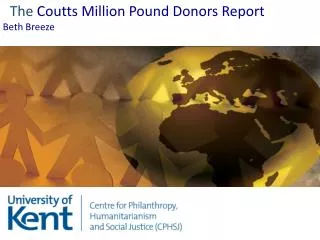 The Coutts Million Pound Donors Report Beth Breeze