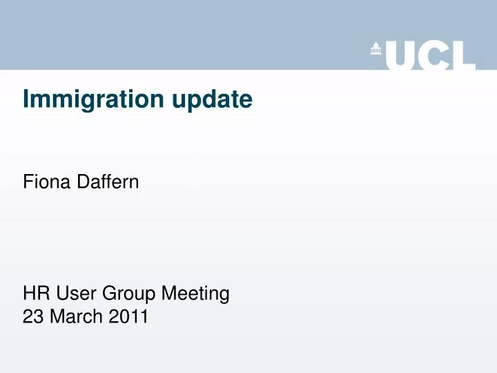 immigration update