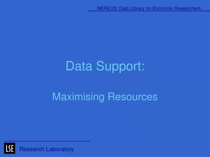 data support