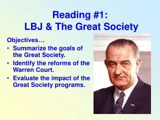 Reading #1: LBJ &amp; The Great Society