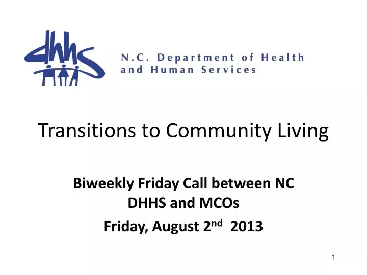 transitions to community living