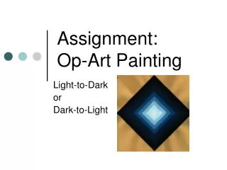 Assignment: Op-Art Painting