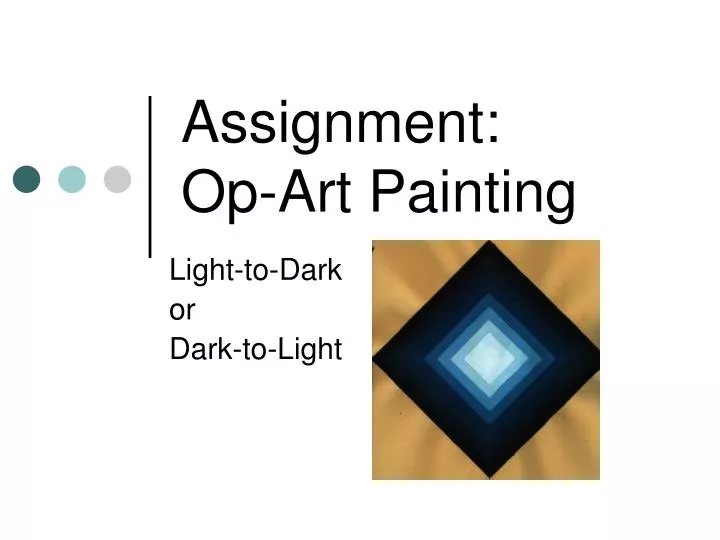 assignment op art painting