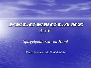 felgenglanz berlin