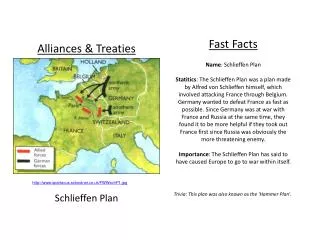 Alliances &amp; Treaties Schlieffen Plan