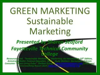 GREEN MARKETING Sustainable Marketing