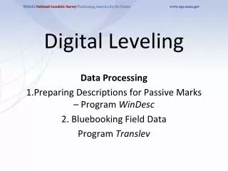 Digital Leveling