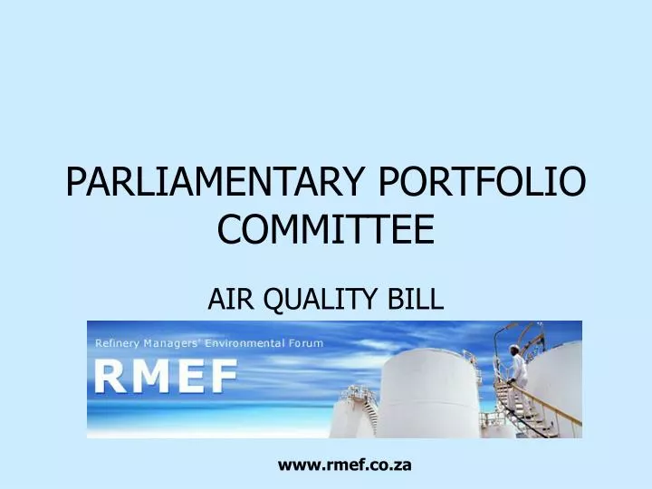 parliamentary portfolio committee