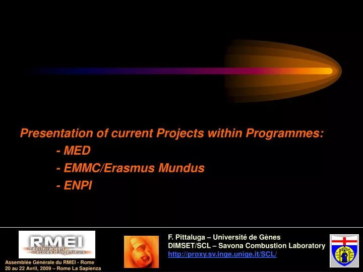 presentation of current projects within programmes med emmc erasmus mundus enpi