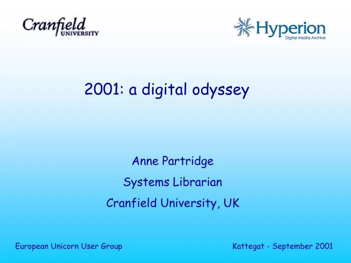 2001 a digital odyssey