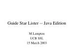 Java Guide Star Lister for Telescope Orientation - slide 1