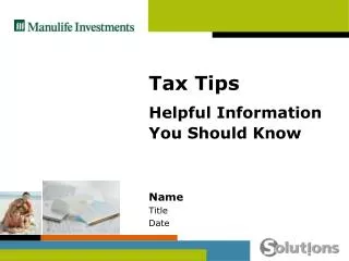 Tax Tips Helpful Information You Should Know