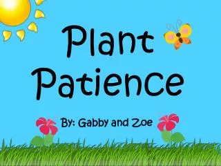 Plant Patience